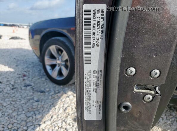 2C3CDZAG2NH265530 2022 DODGE CHALLENGER Gray 