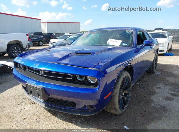 2C3CDZAG8NH185519 2022 DODGE CHALLENGER Blue Առջևի ձախ երեք քառորդ տեսարան