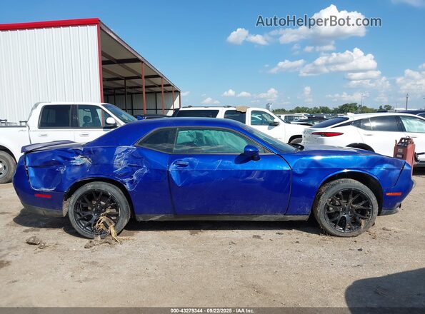 2C3CDZAG8NH185519 2022 DODGE CHALLENGER Blue Սարքավորումների վահանակի տեսք