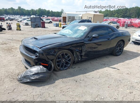 2C3CDZBTXNH151934 2022 DODGE CHALLENGER Black წინა მარცხენა ხედი სამი მეოთხედიდან
