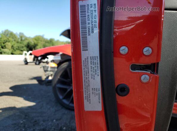 2C3CDZFJ3LH159685 2020 DODGE CHALLENGER Красный Вид подкапотного пространства