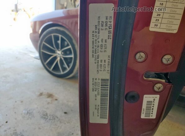 2C3CDZFJ6JH165929 2018 DODGE CHALLENGER Maroon 