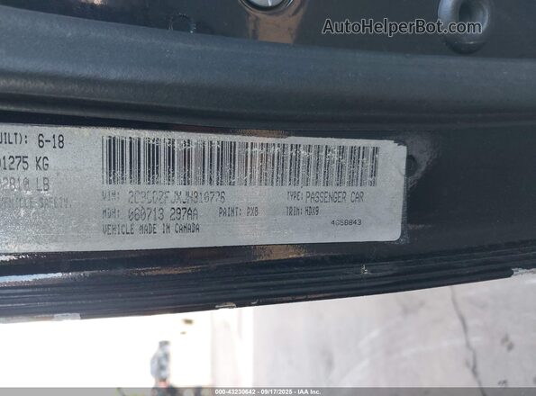 2C3CDZFJXJH310776 2018 DODGE CHALLENGER Black Вид підкапотного простору