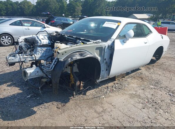 2C3CDZFJXMH609852 2021 DODGE CHALLENGER White Передня ліва чверть