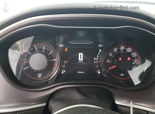 2C3CDZGGXKH683577 2019 DODGE CHALLENGER Silver Instrument cluster view