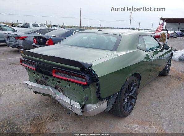 2C3CDZJG6MH567689 2021 DODGE CHALLENGER Green Tył prawy