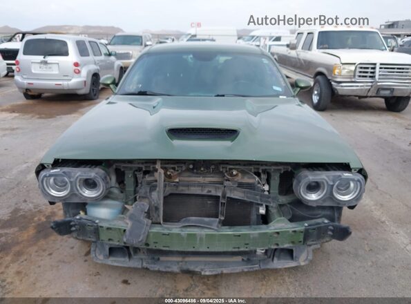 2C3CDZJG6MH567689 2021 DODGE CHALLENGER Green Widok zestawu wskaźników