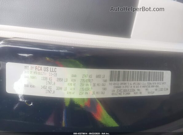 2C4RC1BG0LR131924 2020 CHRYSLER PACIFICA Blue Engine compartment view
