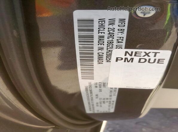 2C4RC1BG2LR280254 2020 CHRYSLER PACIFICA Gray VIN კოდის სტიკერის ხედი