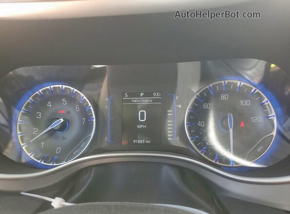 2C4RC1BG2LR280254 2020 CHRYSLER PACIFICA Gray ხელსაწყოთა პანელის ხედი