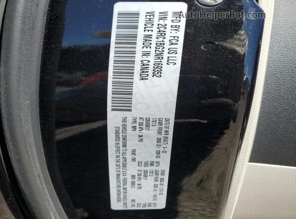 2C4RC1BG2NR169352 2022 CHRYSLER PACIFICA Black 360 interior view
