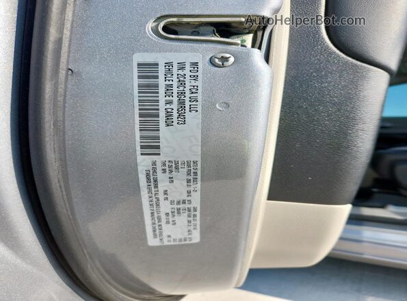 2C4RC1BG4MR534273 2021 CHRYSLER PACIFICA Silver VIN sticker view