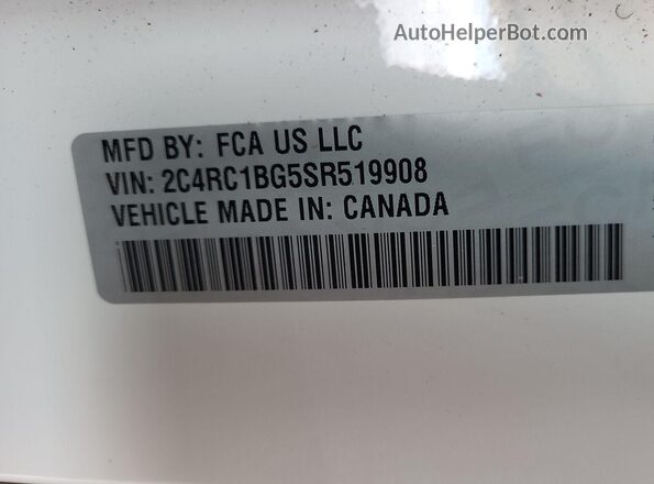 2C4RC1BG5SR519908 2025 CHRYSLER PACIFICA  Widok wnętrza z tyłu