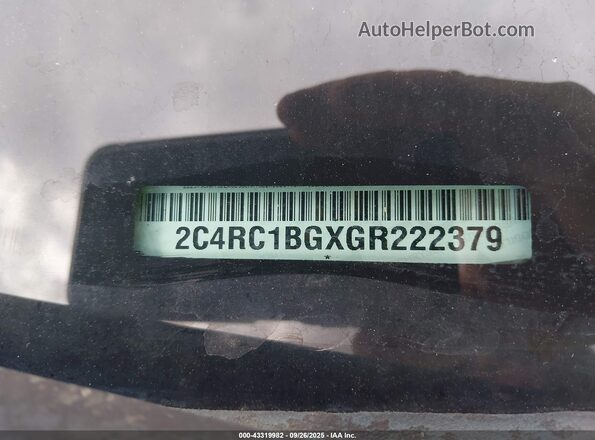 2C4RC1BGXGR222379 2016 CHRYSLER TOWN & COUNTRY White Widok komory silnika