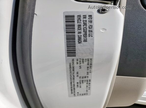 2C4RC1CG0PR591749 2023 CHRYSLER VOYAGER White VIN կոդի պիտակի տեսք
