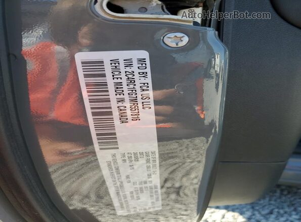 2C4RC1FG7MR557816 2021 CHRYSLER PACIFICA Gray VIN კოდის სტიკერის ხედი