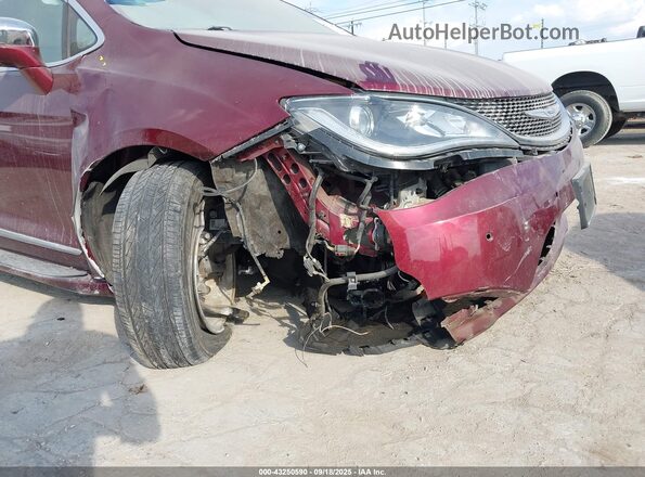 2C4RC1GG9HR745645 2017 CHRYSLER PACIFICA Burgundy Вид спереду