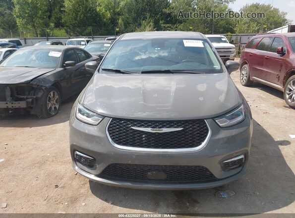 2C4RC1L76NR164119 2022 CHRYSLER PACIFICA Gray Вид щитка приладів