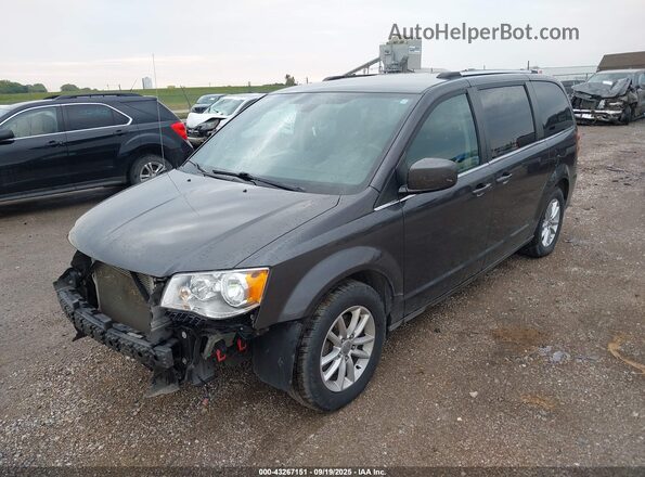 2C4RDGCG1JR360138 2018 DODGE GRAND CARAVAN Gray წინა მარცხენა ხედი სამი მეოთხედიდან