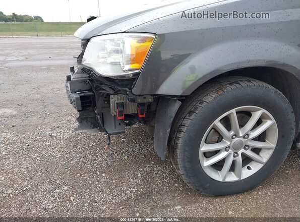 2C4RDGCG1JR360138 2018 DODGE GRAND CARAVAN Gray წინა ხედი