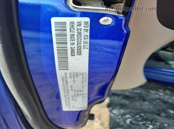 2C4RDGCGXLR252829 2020 DODGE GRAND Blue Շարժիչի բաժամունքի տեսք