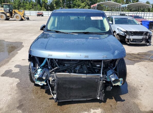 2FMGK5B89JBA10515 2018 FORD FLEX Blue 