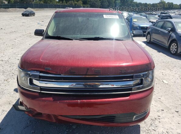2FMGK5C83JBA12372 2018 FORD FLEX Red 