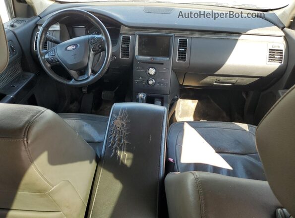 2FMGK5C85JBA20084 2018 FORD FLEX Silver Առջևի վահանակի տեսք