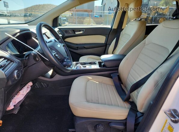2FMPK3G91KBB93304 2019 FORD EDGE White Вид салону спереду