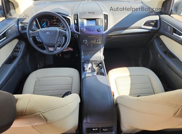 2FMPK3G91KBB93304 2019 FORD EDGE White Вид панелі приладів