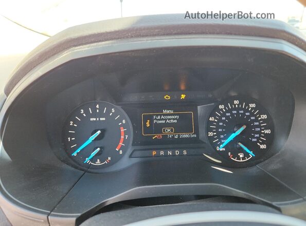 2FMPK3G91KBB93304 2019 FORD EDGE White Вид щитка приладів