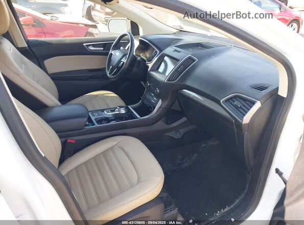2FMPK3J90LBB00508 2020 FORD EDGE White Вид салону спереду