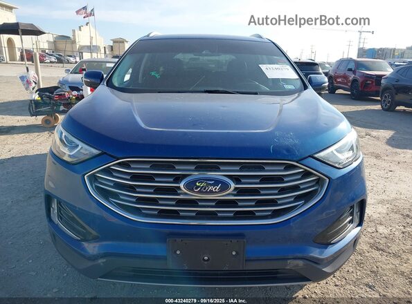 2FMPK3J94LBA71272 2020 FORD EDGE Blue ხელსაწყოთა პანელის ხედი