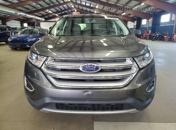 2FMPK3J96HBB67962 2017 FORD EDGE Gray წინა ხედი