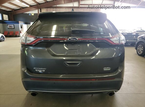 2FMPK3J96HBB67962 2017 FORD EDGE Gray უკანა ხედი