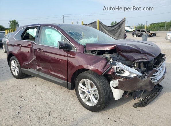 2FMPK3J97LBB04927 2020 FORD EDGE Burgundy Przód prawy