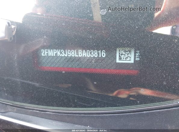 2FMPK3J98LBA03816 2020 FORD EDGE Red Widok komory silnika
