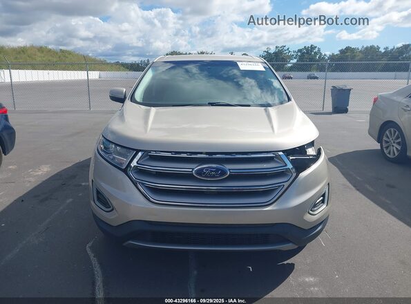 2FMPK3K83HBC07694 2017 FORD EDGE Champagne Вид задней части салона