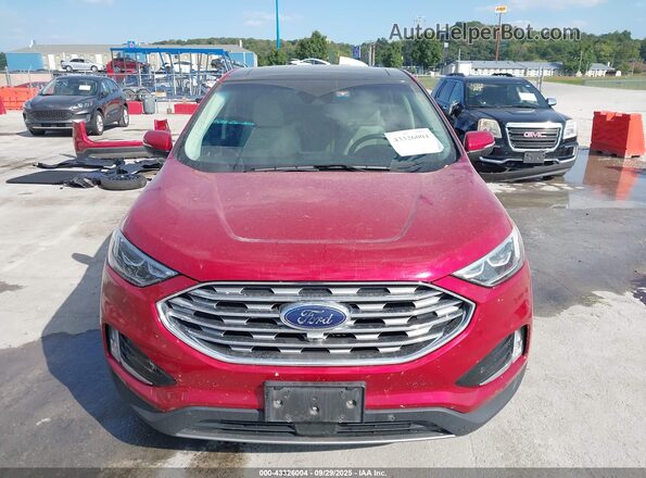 2FMPK3K93LBB24509 2020 FORD EDGE Red Սալոնի հետևի տեսք