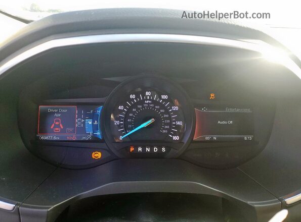 2FMPK3K96KBB21439 2019 FORD EDGE Blue ხელსაწყოთა პანელის ხედი