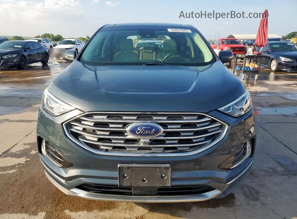 2FMPK3K96KBB21439 2019 FORD EDGE Blue წინა ხედი
