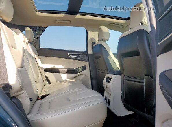 2FMPK3K96KBB21439 2019 FORD EDGE Blue უკანა სალონის ხედი