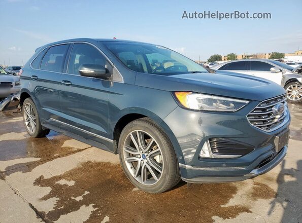 2FMPK3K96KBB21439 2019 FORD EDGE Blue წინა მარჯვენა