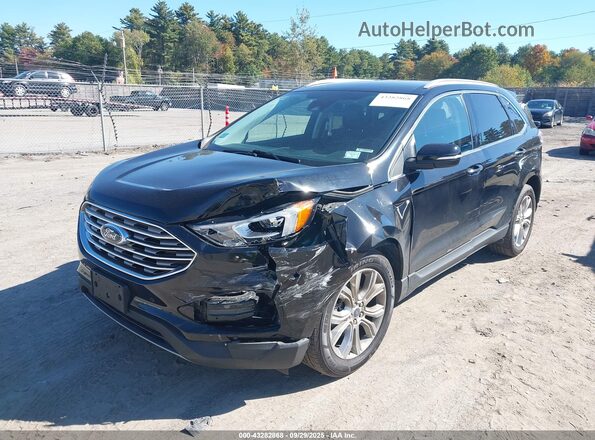 2FMPK3K96LBB37772 2020 FORD EDGE Black Передня ліва чверть