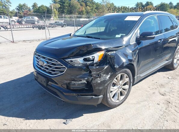 2FMPK3K96LBB37772 2020 FORD EDGE Black Вид спереду