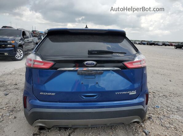 2FMPK3K98LBB37546 2020 FORD EDGE Blue Հետևի տեսք