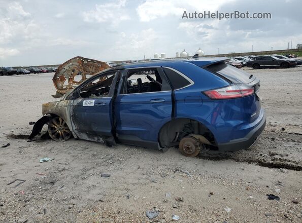 2FMPK3K98LBB37546 2020 FORD EDGE Blue Հետևի ձախ