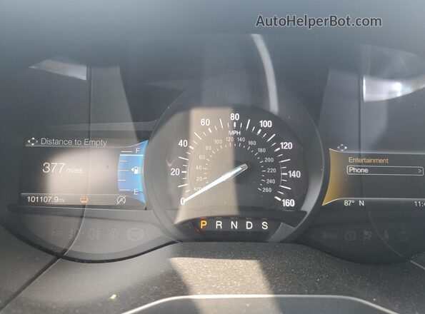 2FMPK3K9XKBB54573 2019 FORD EDGE Silver Widok zestawu wskaźników