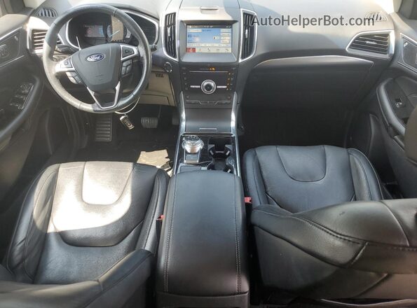 2FMPK3K9XKBB54573 2019 FORD EDGE Silver Widok deski rozdzielczej