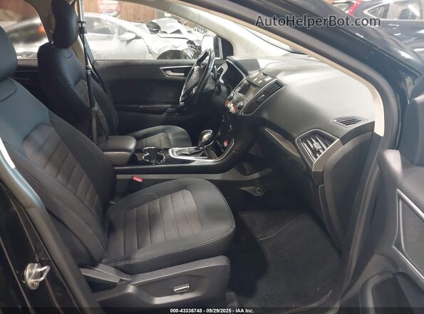 2FMPK4J90JBC23745 2018 FORD EDGE Black Вид салону спереду